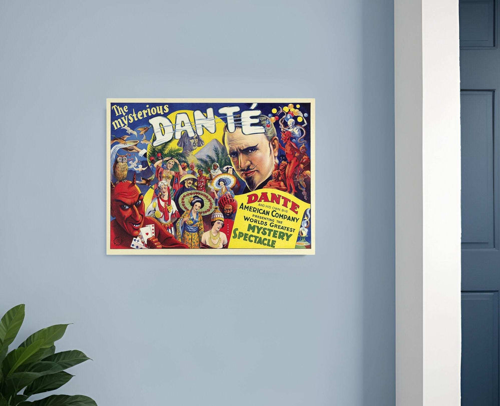 The Mysterious Dante Vintage Magic Unframed Print Wall Art - Homeroots - Flyclothing LLC