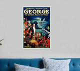 George The Supreme Master Vintage Magic Unframed Print Wall Art - Homeroots - Flyclothing LLC