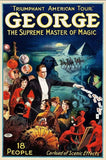 George The Supreme Master Vintage Magic Unframed Print Wall Art - Homeroots - Flyclothing LLC