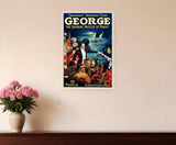 George The Supreme Master Vintage Magic Unframed Print Wall Art - Homeroots - Flyclothing LLC