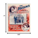 The Houdini's Metamorphosis Vintage Magic Unframed Print Wall Art - Homeroots - Flyclothing LLC