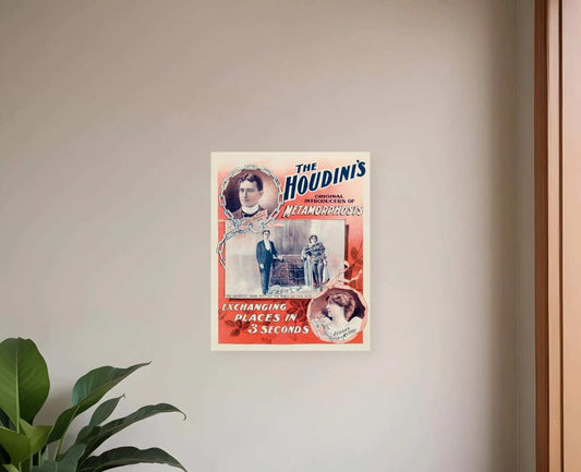 The Houdini's Metamorphosis Vintage Magic Unframed Print Wall Art - Homeroots - Flyclothing LLC