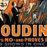 Houdini Spirits Vintage Magic Unframed Print Wall Art - Homeroots - Flyclothing LLC