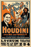Houdini Spirits Vintage Magic Unframed Print Wall Art - Homeroots - Flyclothing LLC