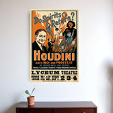 Houdini Spirits Vintage Magic Unframed Print Wall Art - Homeroots - Flyclothing LLC