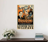 Houdini Spirits Vintage Magic Unframed Print Wall Art - Homeroots - Flyclothing LLC