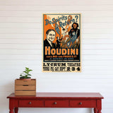 Houdini Spirits Vintage Magic Unframed Print Wall Art - Homeroots - Flyclothing LLC