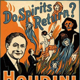 Houdini Spirits Vintage Magic Unframed Print Wall Art - Homeroots - Flyclothing LLC