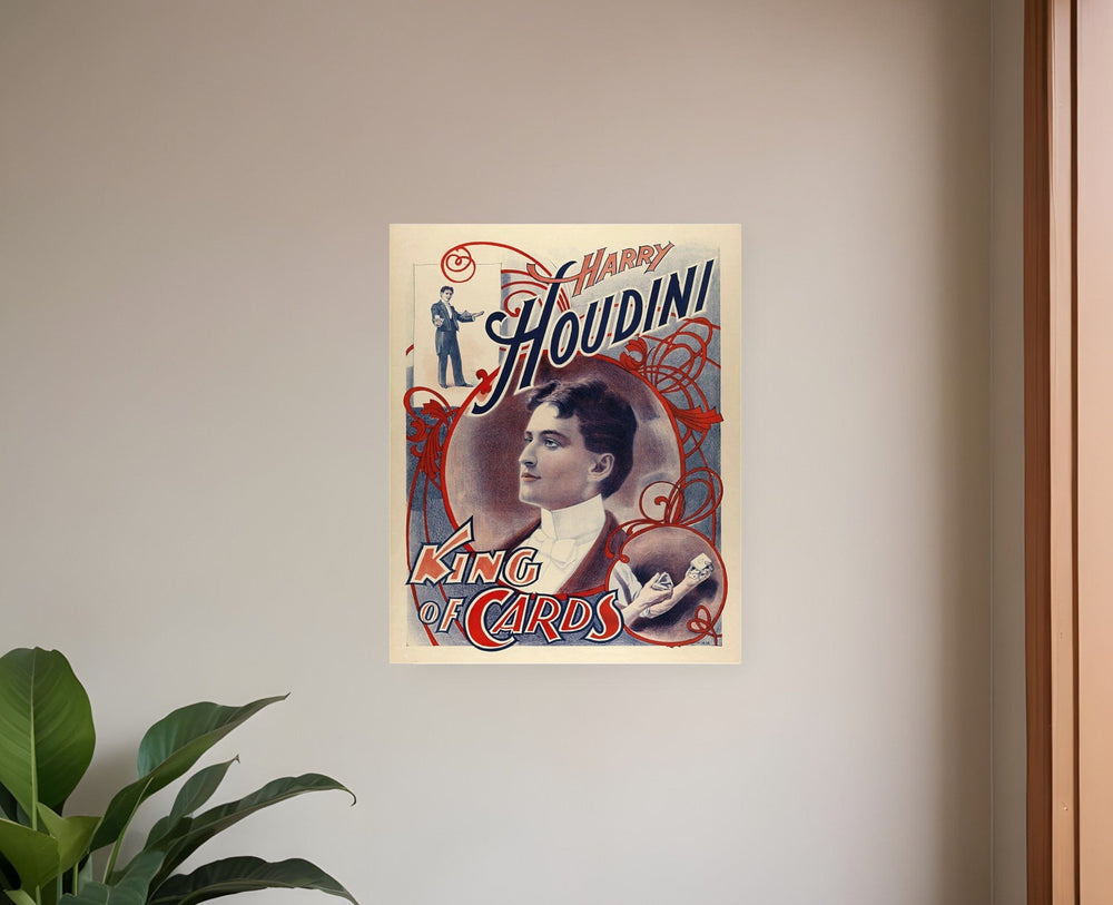 11" X 14" Houdini King Of Cards Vintage Magic Poster Wall Art - Homeroots - Flyclothing LLC