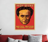 36" X 48" Houdini Master Of Mystery Vintage Magic Poster Wall Art - Homeroots - Flyclothing LLC