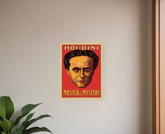 8.5" X 11" Houdini Master Of Mystery Vintage Magic Poster Wall Art - Homeroots