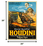 Master Mystifier Houdini Vintage Magic Unframed Print Wall Art - Homeroots - Flyclothing LLC