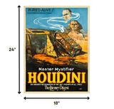 Master Mystifier Houdini Vintage Magic Unframed Print Wall Art - Homeroots - Flyclothing LLC