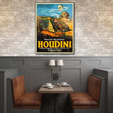 Houdini Master Mystifier Vintage Magic Unframed Print Wall Art - Homeroots - Flyclothing LLC