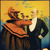 Kellar Having Drinks With The Devil Vintage Magic Unframed Print Wall Art - Homeroots - Flyclothing LLC