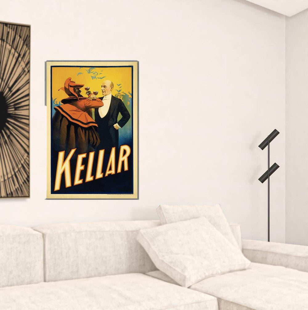 Kellar Having Drinks With The Devil Vintage Magic Unframed Print Wall Art - Homeroots - Flyclothing LLC