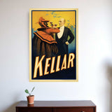Kellar Having Drinks With The Devil Vintage Magic Unframed Print Wall Art - Homeroots - Flyclothing LLC