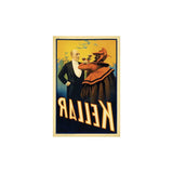 Kellar Having Drinks With The Devil Vintage Magic Unframed Print Wall Art - Homeroots - Flyclothing LLC