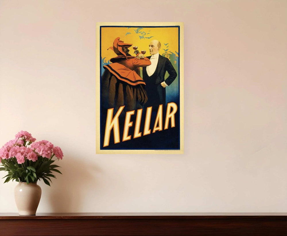 Kellar Having Drinks With The Devil Vintage Magic Unframed Print Wall Art - Homeroots - Flyclothing LLC
