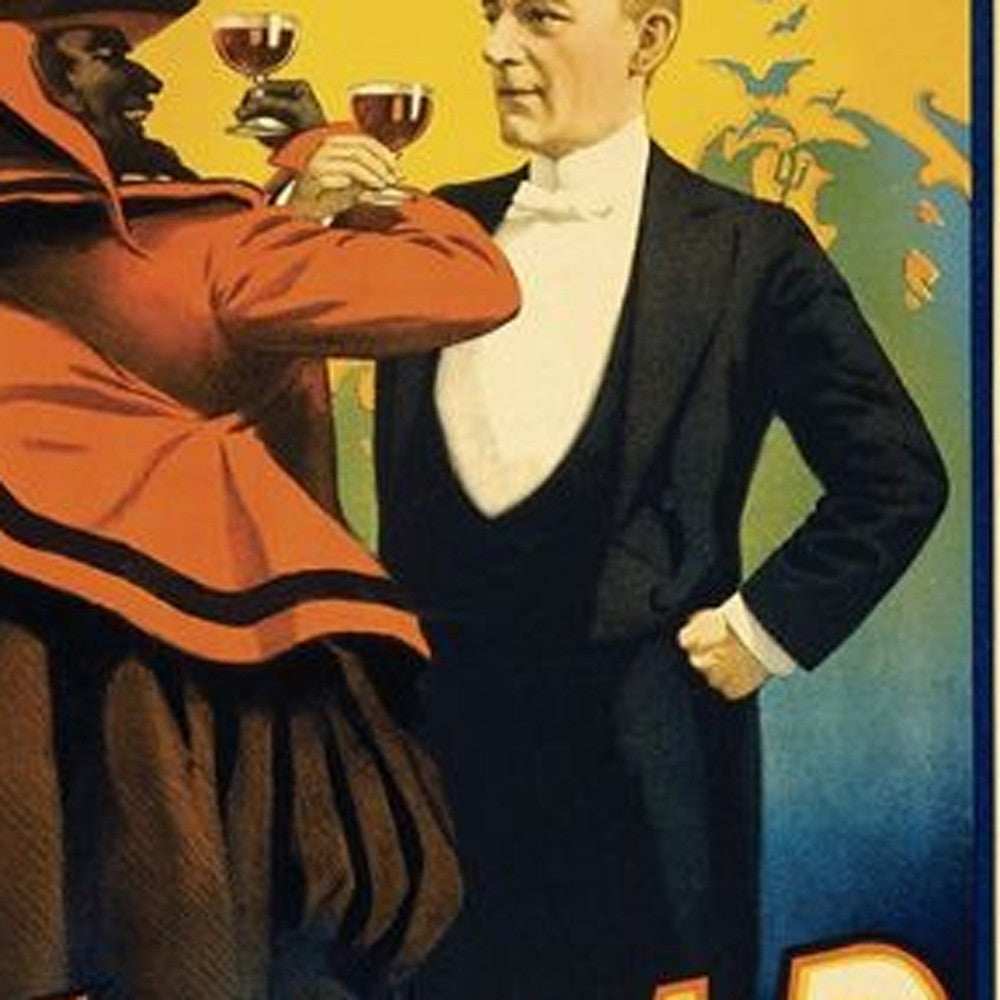 Kellar Having Drinks With The Devil Vintage Magic Unframed Print Wall Art - Homeroots - Flyclothing LLC