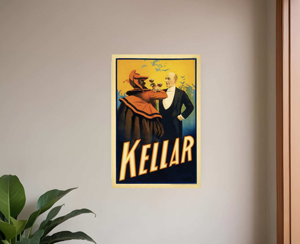 Kellar Having Drinks With The Devil Vintage Magic Unframed Print Wall Art - Homeroots - Flyclothing LLC