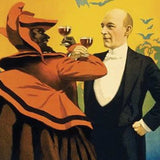 Kellar Having Drinks With The Devil Vintage Magic Unframed Print Wall Art - Homeroots - Flyclothing LLC