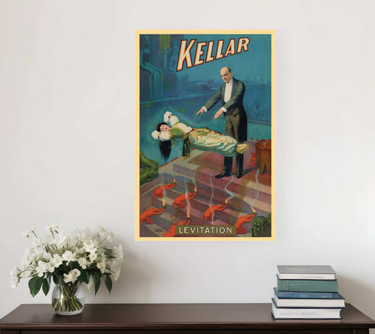 Kellar Levitation Vintage Magic Unframed Print Wall Art - Homeroots - Flyclothing LLC
