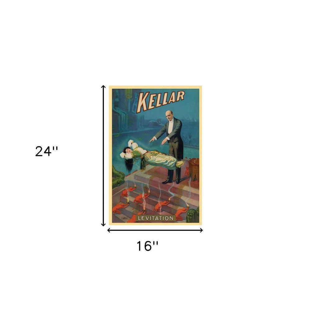 Kellar Levitation Vintage Magic Unframed Print Wall Art - Homeroots - Flyclothing LLC