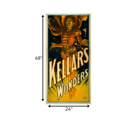 24" X 48" Keller's Wonders Vintage Magic Poster Wall Art - Homeroots - Flyclothing LLC