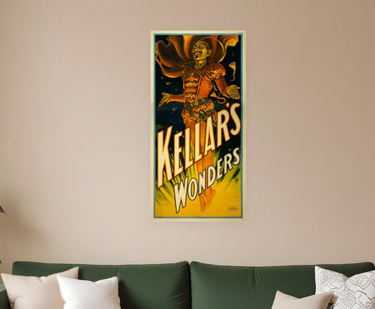 24" X 48" Keller's Wonders Vintage Magic Poster Wall Art - Homeroots