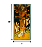 18" X 36" Keller's Wonders Vintage Magic Poster Wall Art - Homeroots - Flyclothing LLC