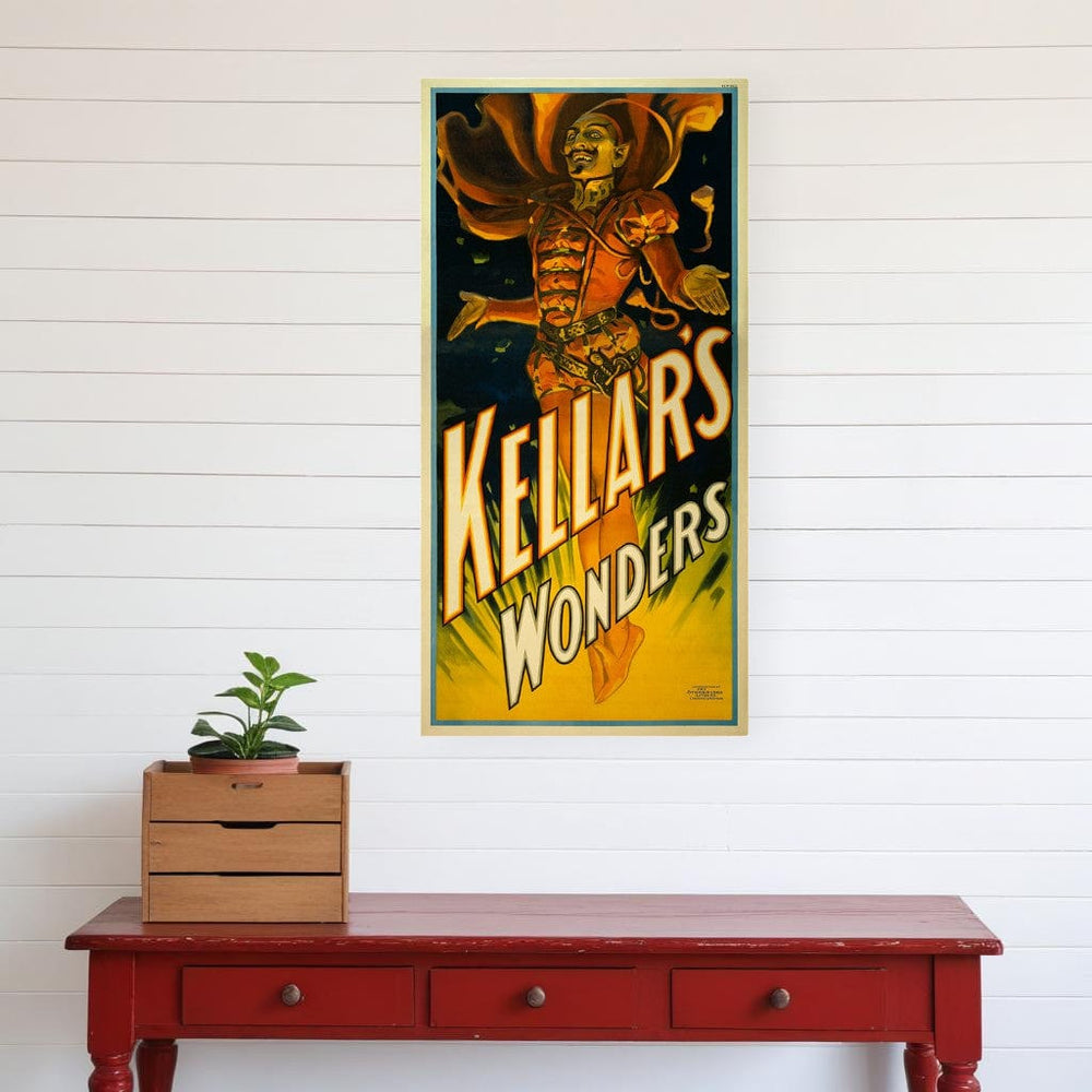 18" X 36" Keller's Wonders Vintage Magic Poster Wall Art - Homeroots - Flyclothing LLC