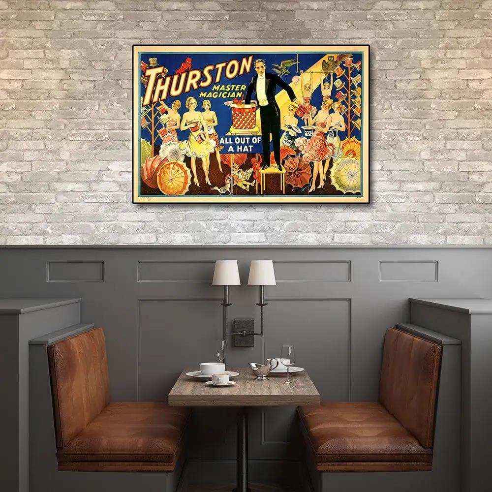 Thurston Out Of A Hat Vintage Magic Unframed Print Wall Art - Homeroots - Flyclothing LLC