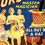Thurston Out Of A Hat Vintage Magic Unframed Print Wall Art - Homeroots - Flyclothing LLC