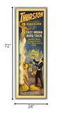 24" X 72" Thurston Rope Trick Vintage Magic Poster Wall Art - Homeroots - Flyclothing LLC