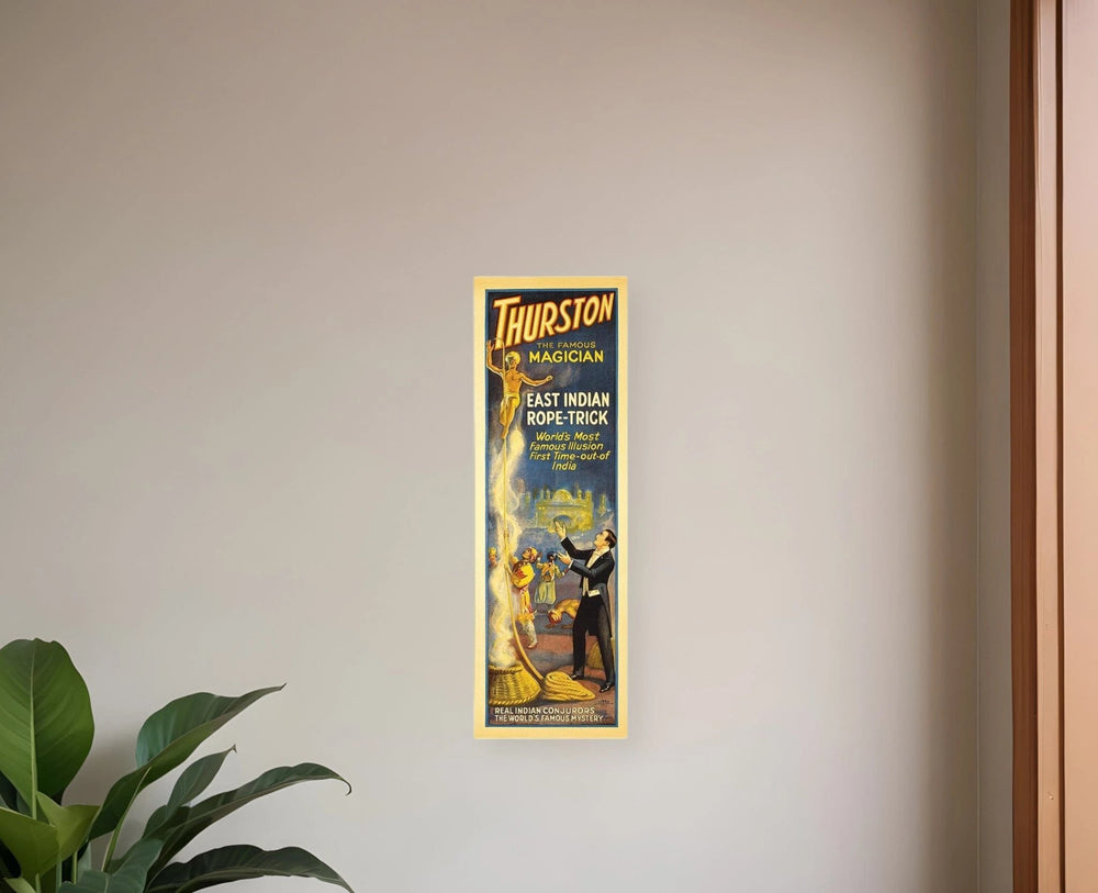 4" X 12" Thurston Rope Trick Vintage Magic Poster Wall Art - Homeroots - Flyclothing LLC