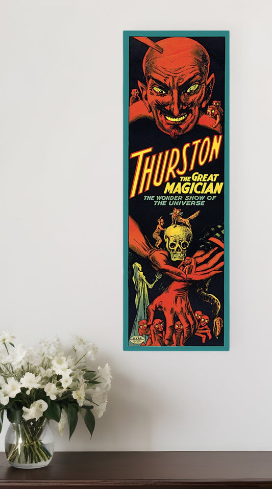 12" X 36" Thurston The Great Wonder Show Vintage Magic Poster Wall Art - Homeroots