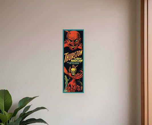 4" X 12" Thurston The Great Wonder Show Vintage Magic Poster Wall Art - Homeroots