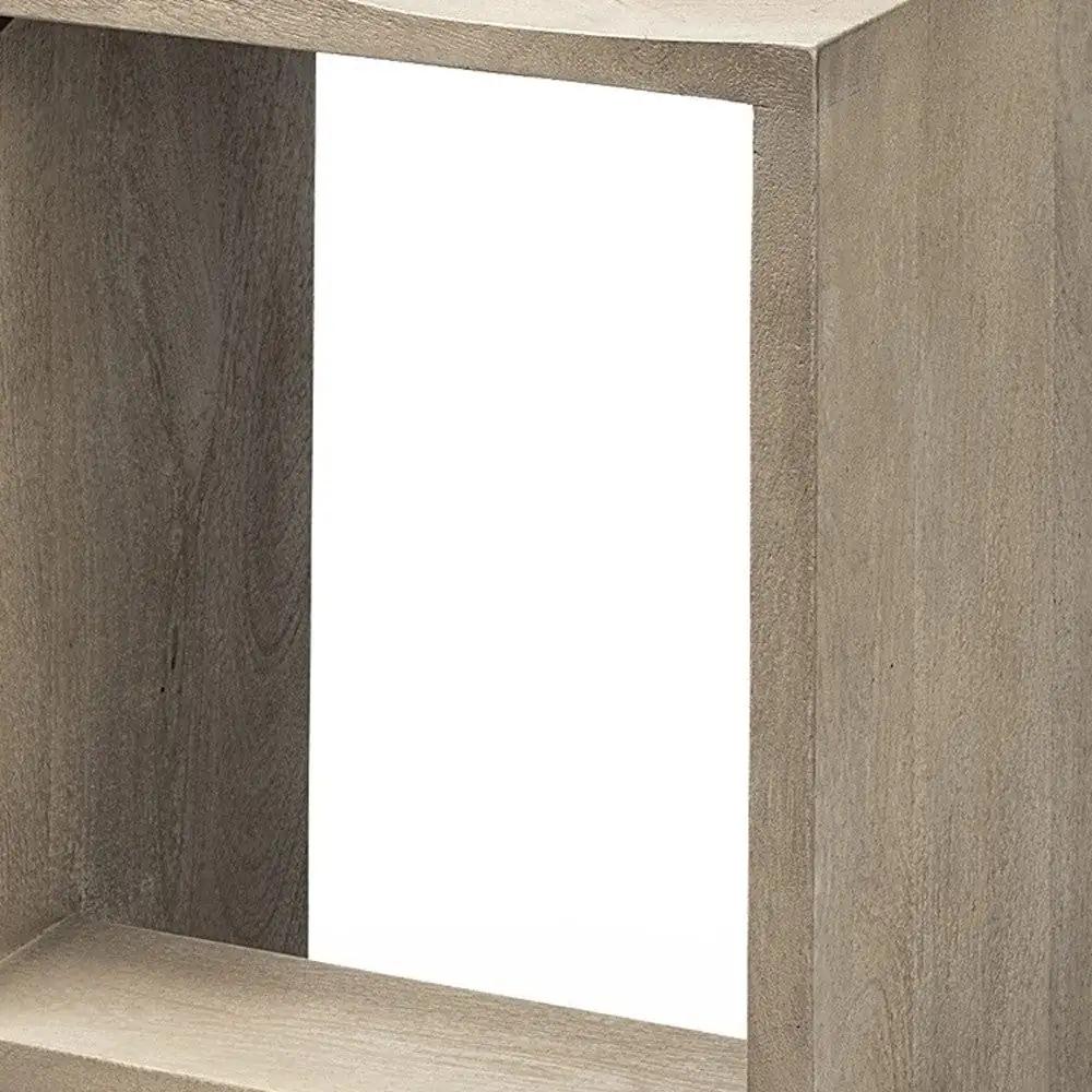 29" Brown Solid and Manufactured Wood Backless Counter Height Bar Chair - Homeroots