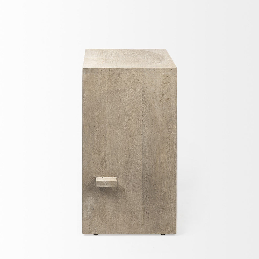 29" Brown Solid and Manufactured Wood Backless Counter Height Bar Chair - Homeroots