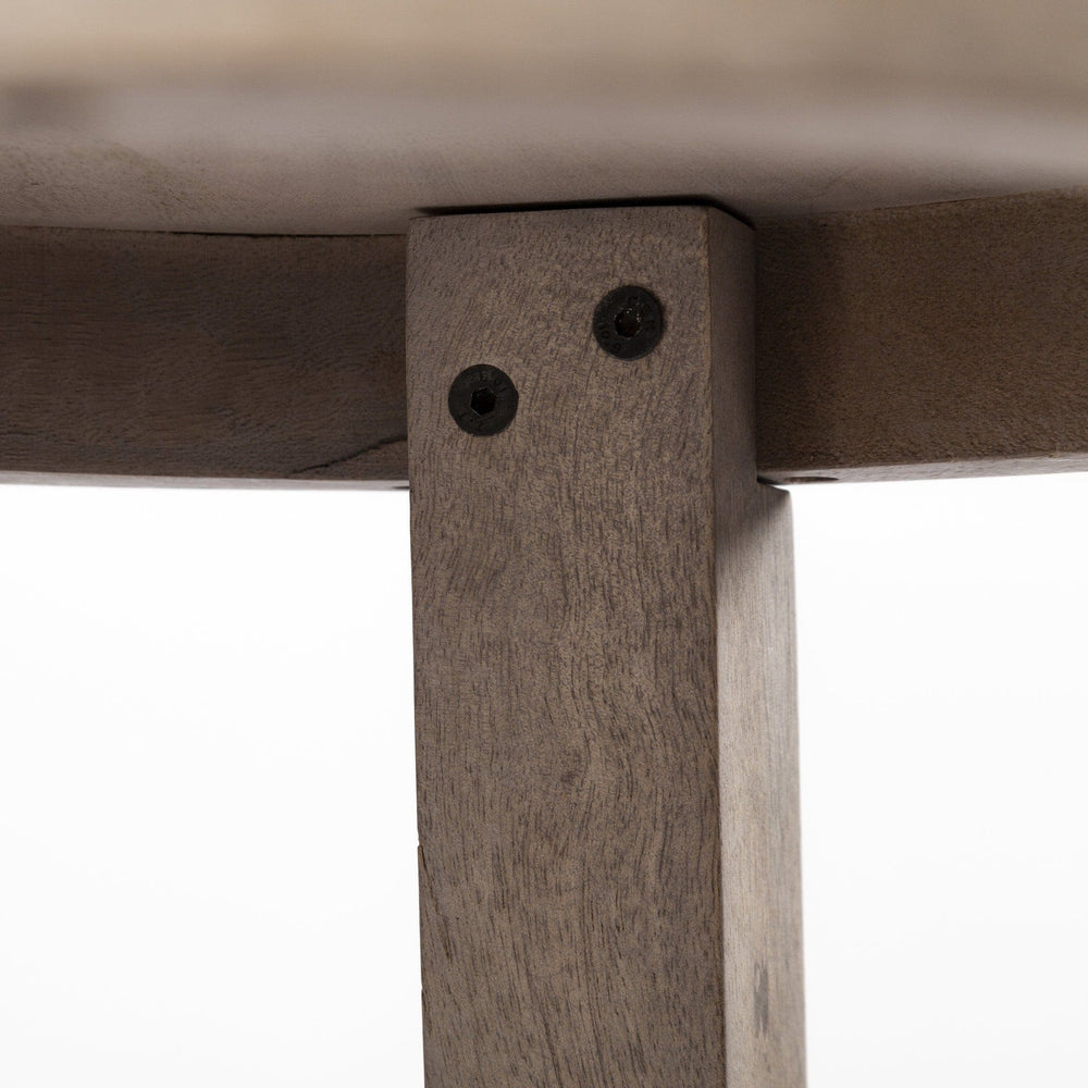 26" Brown Solid and Manufactured Wood Backless Counter Height Bar Chair - Homeroots