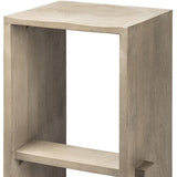 30" Brown Solid and Manufactured Wood Backless Counter Height Bar Chair - Homeroots