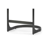 29" Brown Leather And Iron Backless Counter Height Bar Chair - Homeroots