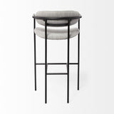 29" Grey Steel Bar Chair - Homeroots - Flyclothing LLC
