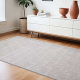 8' X 11' Gray Distressed Diamonds Area Rug - Homeroots - Flyclothing LLC