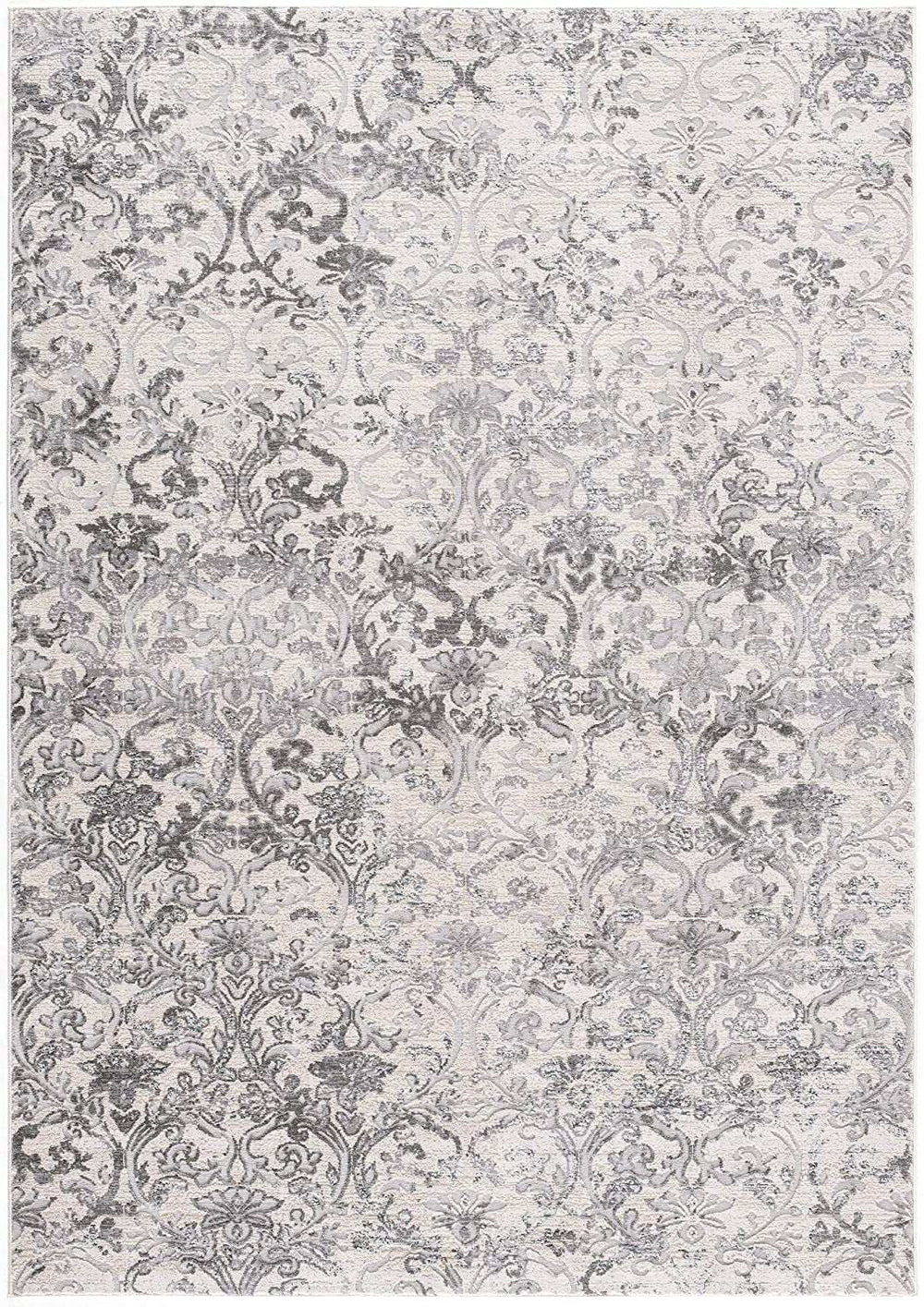 5' X 8' Cream Toile Power Loom Area Rug - Homeroots - Flyclothing LLC
