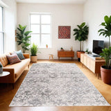 7' X 10' Cream Toile Power Loom Area Rug - Homeroots - Flyclothing LLC