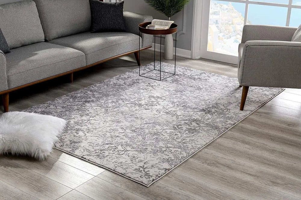 8' X 11' Cream Toile Power Loom Area Rug - Homeroots - Flyclothing LLC