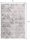 8' X 11' Cream Toile Power Loom Area Rug - Homeroots - Flyclothing LLC