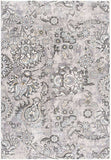 5' X 7' Gray Damask Power Loom Area Rug - Homeroots - Flyclothing LLC